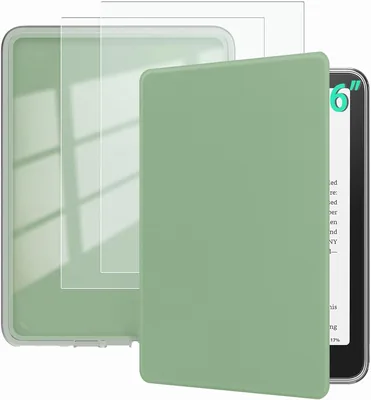 USTIYA Kit 2 Mate Mica Funda para Kindle 11 Generación 2022/2024 6 Pulgadas RS23CV C2V2L3 Case Acrílico+PU Protector de Pantalla con 10% de Descuento