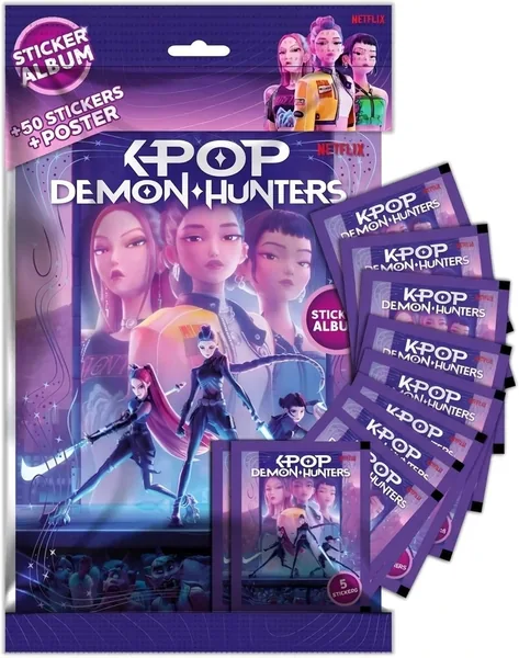 Pacchetto Iniziale Premium Generico Kpop Cacciatori di Demoni Album + 10 Bustine di Figurine + Poster - Best Deal