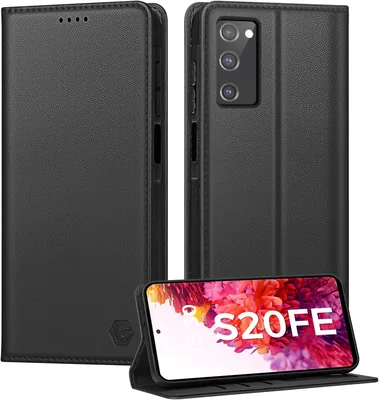 Etui Samsung Galaxy S20 FE z klapką ze skóry PU i blokadą RFID - Najlepsza cena