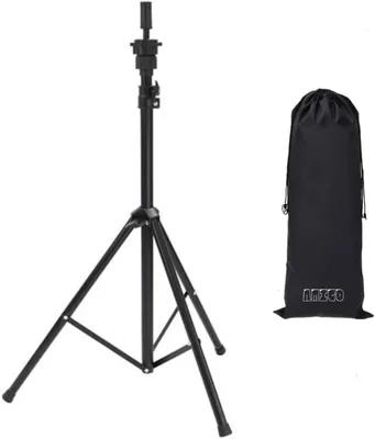 Mannequin Head Stand Tripod - Adjustable 80-140cm Metal Wig Head for Hairdressing, Salon & Home