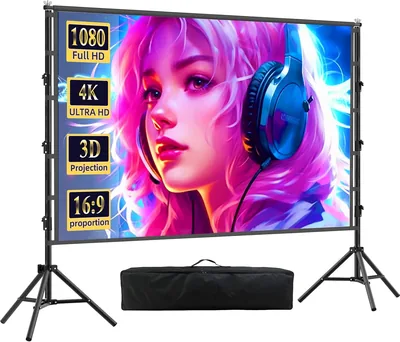 DUYIKJ Projector Screen 120 Inch Tripod Outdoor Cinema Best Deal