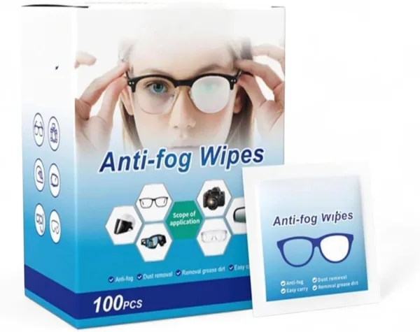 MEGA So Anti-Fog Wipes 100 Pcs - Glasses Dust & Grease Remover, 120mm x 60mm Best Deal