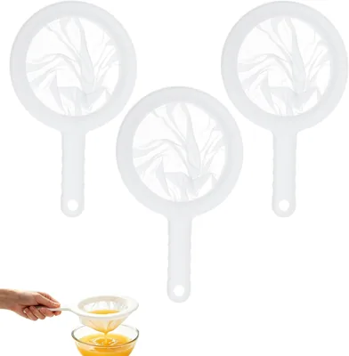Saituo Home 3 Stk Nylon Kefir Strainer 100/200/400 Mesh Plastik Strainer Fin Mesh K, Best Deal