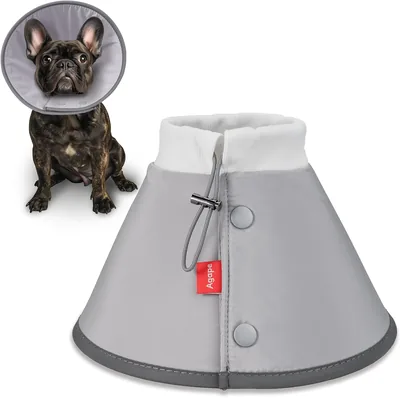 Agape Soft Schutzhals für kleine Hunde & Katzen - Leckagen-Schutz | Komfortable Alternative zu Halsbändern für Welpen, verstellbar (25% Rabatt)