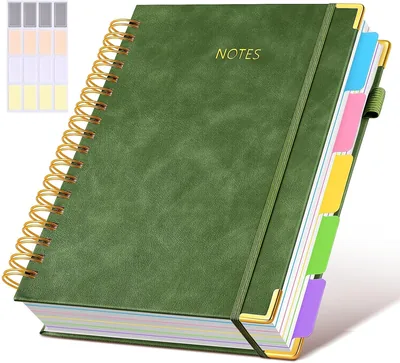Spiral Notebook Journal, Hardcover 300 Pages, College Ruled, 8"x10", Best Deal