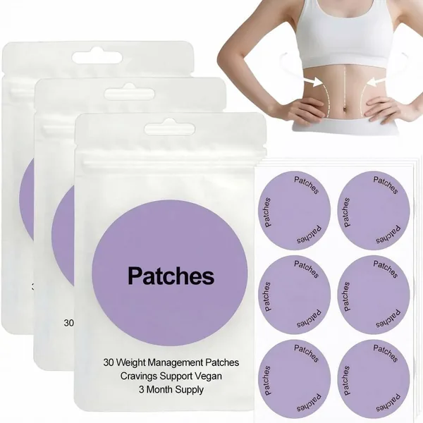 Metabalance Patch Slimming Patch - with Berberine & Plant Extracts, Figure Care for Belly & Waist, Latest Model (Purple)