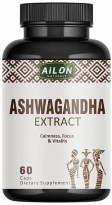 Ashwagandha - 60 Caps - Stress Relief, Calm, Energy & Focus