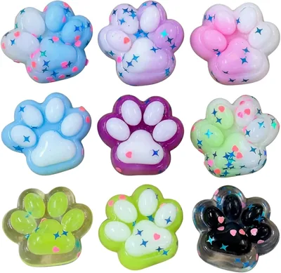 ELYIQI Taba Squishy Paw Set: Soft Squishy Cat Paws for Home & Office