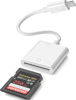 SD-Kartenleser USB C, Typ C Adapter für iPhone 17/16/15 Plus Pro Max, Galaxy S25/S24 und Android-Handys, SDHC/SDXC Kompatibel (27% Rabatt)