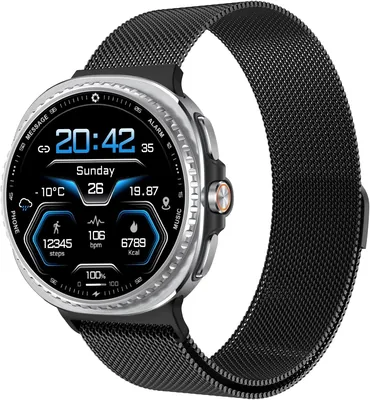 Astorgos Paska do zegarka Samsung Galaxy Watch 8 40mm/44mm/Classic 46mm, Stal nierdzewna Mesh