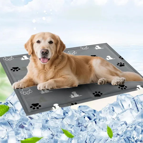 Tappetino Raffreddante per Cani 65 x 50 cm con Gel Non Tossico Lavabile, Resistente e Anti-Graffio, per Taglie Piccola, Media e Grande - Best Deal