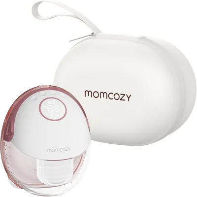 Momcozy M6 Electroléctrica Bomba de Pecho Sin Manos, Bomba de Pecho Portátil con Pantalla LED, 3 Modos y 9 Niveles, Ajustable Succión