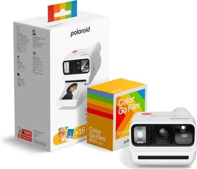 Polaroid - Bundle Kamera Instantowa Go Gen 3 Biała + Film Kolorowy Go (16 Zdjęć) Najlepsza Cena
