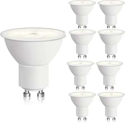 8 Pack GU10 LED Bulbs 6500K Cool White 7W No Flicker Best Deal