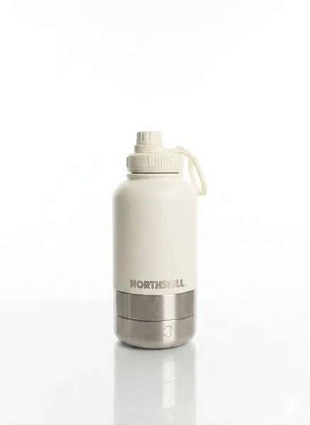 Botella de Agua para Mascotas 3 en 1 con 2 Contenedores Portátiles para Comida y Bebida, Libre de BPA, Impermeable, Ideal para Paseos, Viajes y Hi