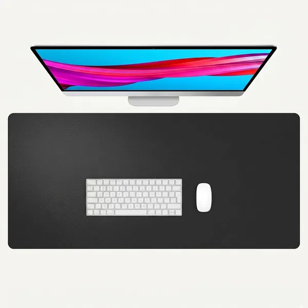 Large Mouse Pad, Laptop Desk Mat, PU Waterproof Non Slip Keyboard Mouse Mat, Desk Writing Pad, Extended Desk Protector for Office Home Work Gaming