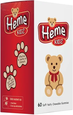 Heme Kidz Iron Supplement 60 Gummies Best Deal