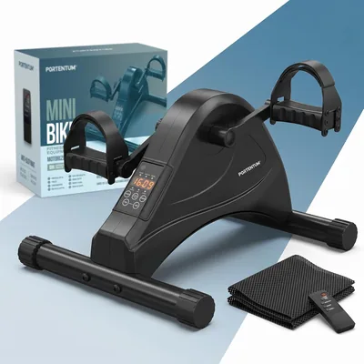 Portentum Senior Électrique Pedalboard Intérieur - 12 Vitesses et Télécommande - Mini Pédales Compacte