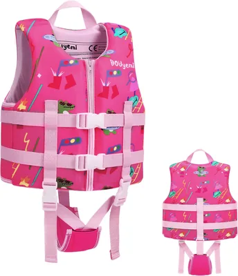 Gilets de natation pour enfants - Aide à la nage avec sangles de sécurité ajustables pour les 15-35 kg/2-9 ans, adapté à la piscine B