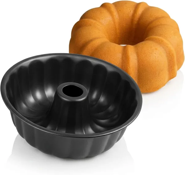 Forma Assadeira Furo Central 24cm Antiaderente Para Bolo Pudim Redonda Alta Resist ncia F cil Desenformar Uso Dom stico Forno Cozinha Pr tica