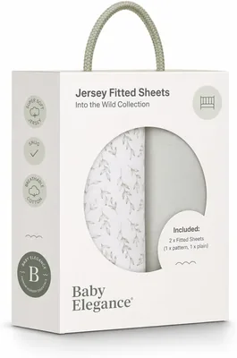 Baby Elegance Cot Bed Sheets Pack of 2