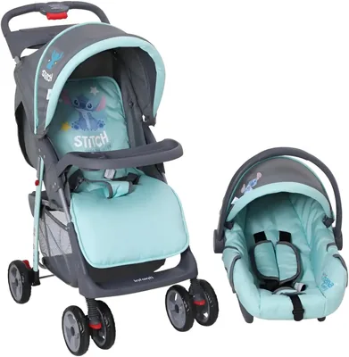 Infanti - Carriola para Bebé Disney Stitch - Travel System - 0 Meses a 3 Años, Hasta 15 kg - Color Turques - Best Deal
