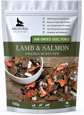 Air Dried Dog Food Lamb & Salmon 100g Trial Pack Best Deal