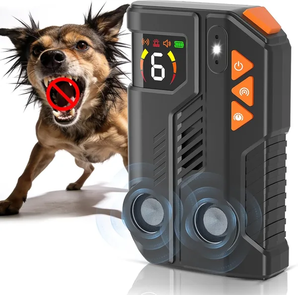 Dispositivo Anti-Ladrido para Perros Holercoco Smart AI, Ultrasón para Perros, Repelente Ultrasonico, 6x3 Ajustable - 15% de Descuento