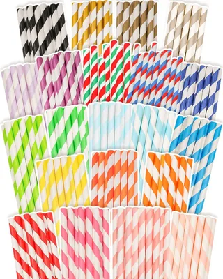 qiqee Rainbow Paper Straws 100pcs Best Deal