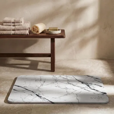Svet - Alfombra de Baño de Diatomita - Secado Rápido y Absorbente, Antideslizante, Antibacteriana y Antifúngica, Piedra de Diatomita