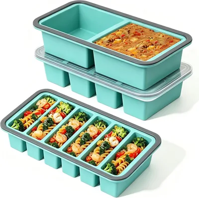Silicone Freezer Trays with Lid 125/250/500ml - Best Deal