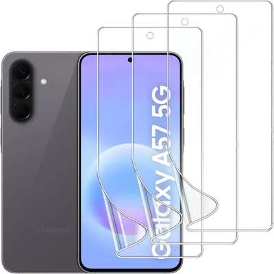 DYNASCO 3x Folia ochronna do Samsung Galaxy A57, przezroczysta HD miękka folia na wyświetlacz