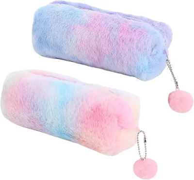 LANCI 2-Piece Fluffy Pencil Pouch Set - Best Deal