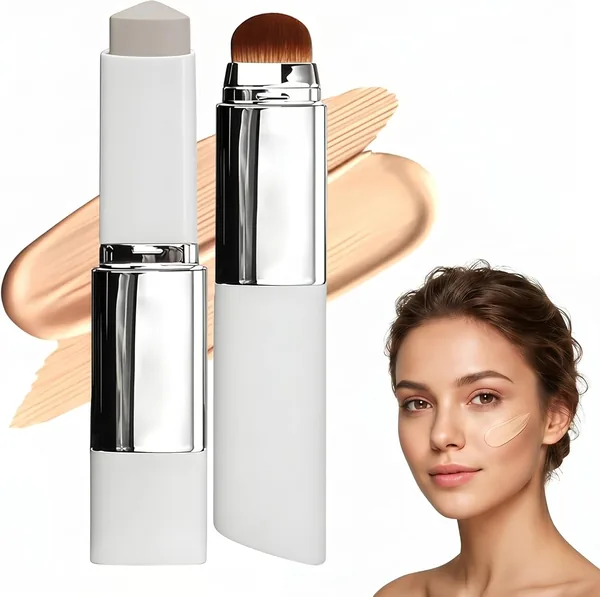 Faccelove Foundation Stick mit Pinsel, Color Changing Foundation mit LSF 15