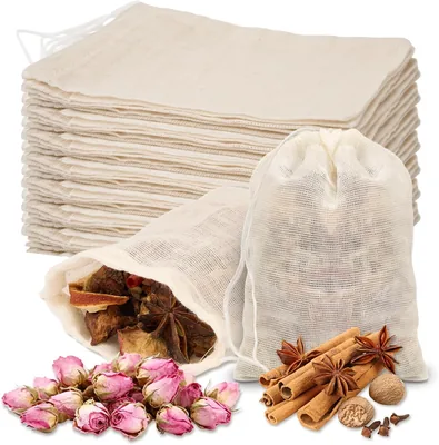 25Pcs Reusable Muslin Spice Bags Best Deal