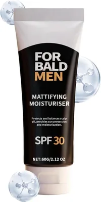 Bald Head Moisturizer 60g SPF 30 Mattifying Hydrating
