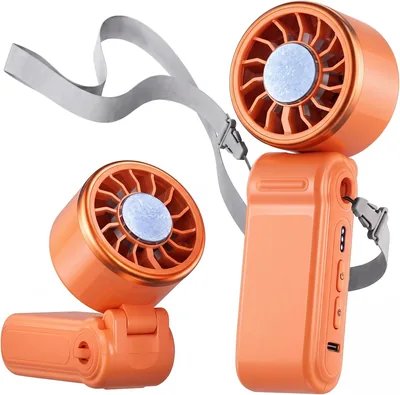 SWEETFULL Tragbarer Mini Ventilator mit Turbo-Ventilator und Eiskühlung, 4000 mAh Handgelenkventilator wiederaufladbar, Maximum Level 9800 RP - Best Deal