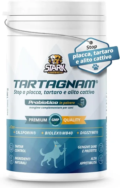 Dissolvi il tartaro dentale per cani, polvere dentale da 180 g per l'igiene orale del cane, supporto respiratorio e protezione dei denti e delle gengive contro placca e tartaro - N