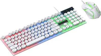 Yctze Gaming Keyboard & Mouse Combo - 104 Key Wired USB, 1000DPI Optical Mouse, Anti-Ghosting - Best Deal
