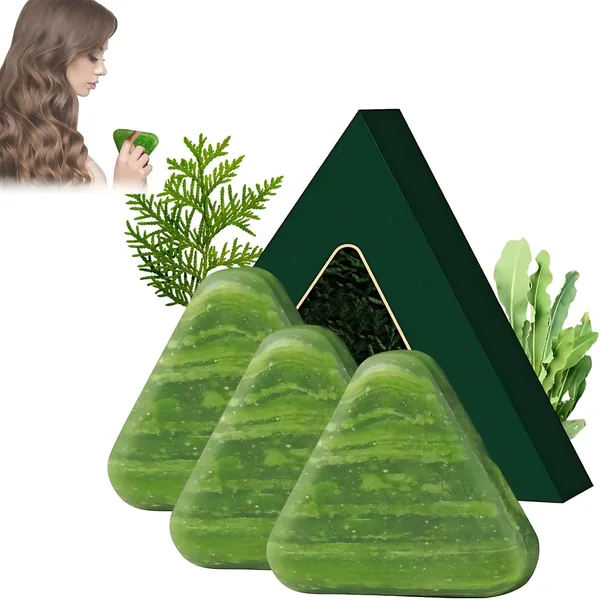 Korean Hair Growth Bar with Rosemary & Amino Acids - Scalp Care Shampoo Bar for Thinning Hair, Strengthens Roots, Reduces Hair Fall