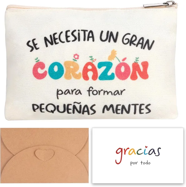 Pack de regalo del Día del Maestro de Yuecda en español, el regalo perfecto para mentores de enfermería y maestros de jardín de infantes