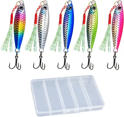 Fishing Lures 5-Pack Tackle Box Trout Spinners Best Deal