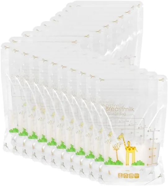 Breastmilk Storage Bags, 100 Pack - BPA-Free, Food-Grade, Leak-Proof