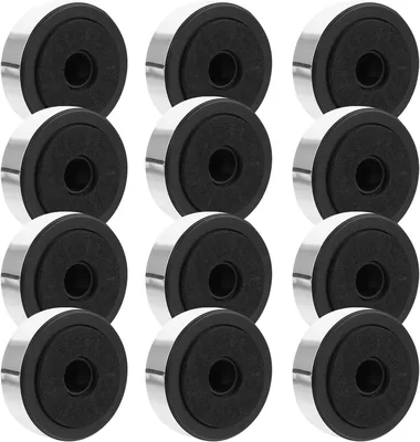 STOBAZA 12 piezas Pies de Amplificador de Plástico Almohadillas Base Aislamiento Antideslizante para Altavoces y Equipos de Audio, Mejor Precio