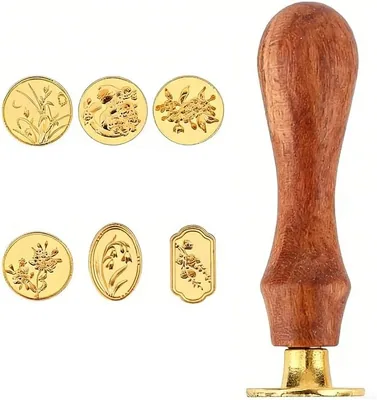 25mm Heart Wax Seal Stamp - Vintage Craft Tool