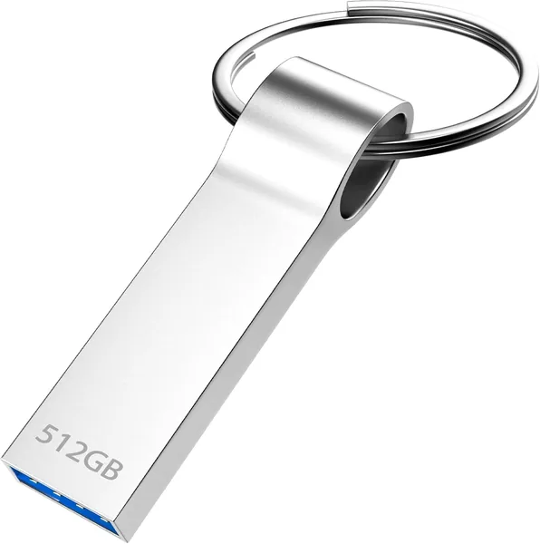 USB-Stick 512GB: Hochkapazitives USB-Flashlaufwerk mit Schlüsselanhänger - 44% Rabatt