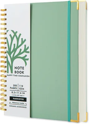 TGIYK A4 Hardcover Notebook, 300 Pages, College Ruled
