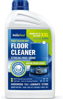 WoldoClean Robot Mop Cleaner 1.5L - med Frisk Duft för Alla Värdeflör