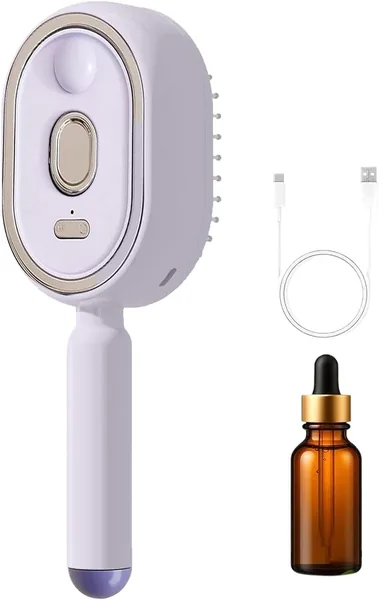 Steam Hair Brush - Rechargeable Detangler with Oil Cup & Straightener Best Deal