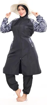 Muslim Women's 4-Piece Swimsuit - Waterproof Long Sleeve Burkini Hijab - AED 149 | Best Deal